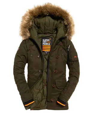 跩狗嚴選 極度乾燥 Superdry 男款 M51 Parka 長版 軍綠 超細纖維 軍裝夾克 外套 連帽 風衣 防風保暖 派克 N3B sdx