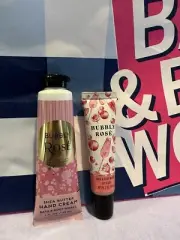 Bath and Body Works Bubbly Rosé Hand Cream and Lipgloss
