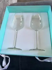 Tiffany & Co. CG Essential W Wine Glasses-pair of 2 NEW IN TIFFANY BOX...