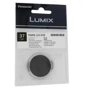 New PANASONIC DMW-LFC37B-S 37mm SILVER x BLACK Lumix Lens Cap for DMC-GF7