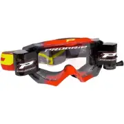 Pro Grip 3200 Venom Goggles with Roll-Off System (One Size Fits All, Red/Gray)