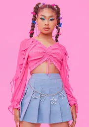 [HOROSCOPEZ] Unapologetically Me Ruffle Peasant Top