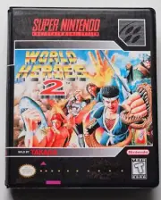 World Heroes 2 CASE ONLY Super Nintendo SNES Box BEST Quality Available