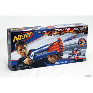 🈣 特價 NERF Rough Cut 2x4 八管散彈槍 菁英藍 橘機 霰彈 噴子 ( 安全 玩具 改裝 配件