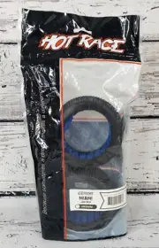 Hot Race 1/8 Buggy Miami Med Compound Tires - With Inserts - 001-0032 - New