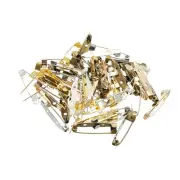 50Pcs Badge Pins, 30mm Safety Pins Bar Name Tag Pin Bulk, Colorful