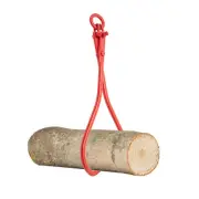 2-Claw Skidding Tongs with Ring Red 36 Inch Steel Log Lifting Dragging Log Tongs