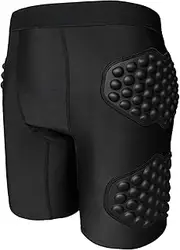 [HOLDOMG] Men’s Protective Padded Shorts Skate Compression Shorts for Snowboard Ski - Basketball Hip Protective Underwear