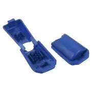 Zipper Pull Tabs, 100 Pack Cord Ends Extension Zip Fixer 19mm, Blue