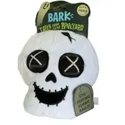Bark Spooky Skull Dog Chew Toy Fetch Eye Balls Skeleton Boneyard Spooky New Gift