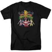 Mighty Morphin Power Rangers Mens Unite T-Shirt Black M