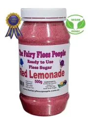 500g Jar Red Lemonade Fairy Floss Sugar Suit all machines (we have 4 vending)