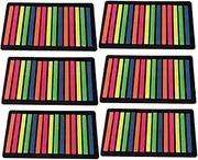 Tofficu 6 Pack Index Post Bookmarks for Books Highlighter Tape Strips Portable Sentence Markers Reading Strips Adhesive Page Flags