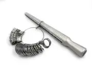 Universal Ring Sizer Steel Gauge & Ring Stick Aluminium Set with International.