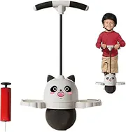 Kids Jumping Ball with Handle - Panda Hopping Stick Ball with Handle - High Jump Toy, Balance Bouncing Sports Ride Games, Includes Air Pump for Kids Boys Girls