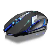Rechargeable X7 Wireless Silent LED Gaming Mouse – 1600DPI Ergonomic Design