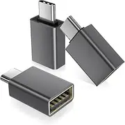 USB C to USB Adapter 3pcs, USB C Male to USB 3.0 OTG MacBook Pro Air Adapter, Type C Thunderbolt 3 OTG Converter for Flash Thumb Drive, Mac, iPhone 16,iPad,Samsung Notebook and More Type C Devices