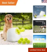 Automatic Dog Ball Launcher for Medium to Large Dogs, Interactive Dog Ball Th...
