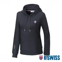 在飛比找PChome24h購物優惠-K-SWISS Terry Hoodie連帽上衣-女-黑