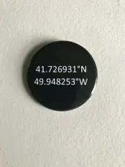 WHITE STAR LINE RMS TITANIC WRECK COORDINATES PIN