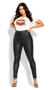 City Chic Ladies Skylar Pick Me Up Skinny Jeans sizes 20S 22S Colour Black