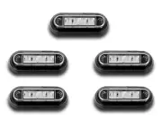 TOP SET 5 x FRONT WHITE SIDE MARKER POSITION LIGHTS 4 SMD MULTIVOLT RECOVERY VAN