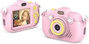 2.7K Digital Camera Camera 36MP HD ren Camera Selfie Camera with Light for Boys and Girls 2.4-inch IPS Screen Birthday Festival Great eren Age 3-12 Year Old Pink