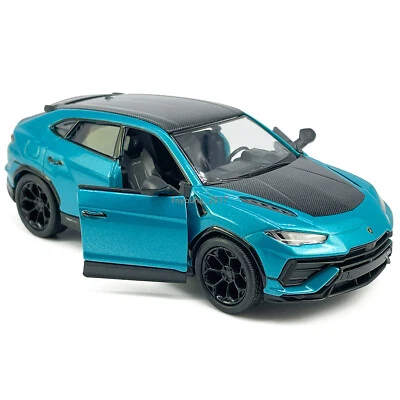 1:40 Lamborghini Urus Performante Model Car Diecast Toy Vehicle Doors Open Blue