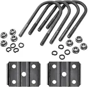 U Bolt Kit for 5,200-7,000 lbs. 3" Round Trailer Axle, 7 1/8" Long, 1/2" Diameter, 3" Thread Pitch, for 1.75 or 2" Trailer Springs