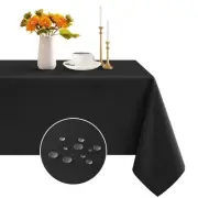 Rectangle Tablecloth - Waterproof and Resistant Washable Polyester Square Tab...