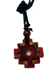 PERUVIAN SACRED PENDANT CHAKANA ANDEAN INKA CROSS SEND FROM NSW