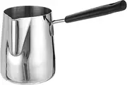 uxcell Coffee Pot, 20oz/600ml Stainless Steel Coffee Warmer Coffee Maker Butter Warmer Coffee Heating Melting Milk Pot with Spout