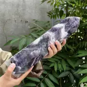 2.93kg Natural Dream Amethyst Obelisk Quartz Crystal Point Wand Tower Healing