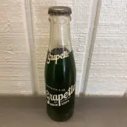 Vintage 1946 NEW Grapette Grape Soda Pop Glass Bottle 6oz Rome GA RARE Camden AR