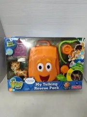 Go Diego Go My Talking Rescue Pack Backpack NEW Damage Open Box Baby Jaguar Nick