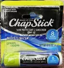 Rare - Chapstick Green Apple Skin Protectant Moisturizer Sunscreen SPF 12