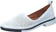 [Manitu] Women's Slippers, White, 10 AU
