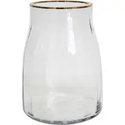 LVD Taper Flower Vase Plant Container Home Tabletop Decor 12x21cm Large Clear