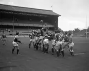 I.M. Davies And Stuart Gallacher Jump Fore The Ball 1968 OLD RUGBY PHOTO