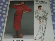 VOGUE 1510 AMERICAN DESIGNER KASPER MISSES DRESS PATTERN-UNCUT-SIZE 8