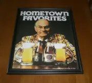 PIRATES BOB PRINCE FRAMED IRON CITY BEER AD PRINT