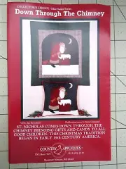 "Down The Chimney" by Country Appliques Quilt Pattern Olde Santa Series