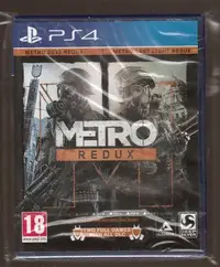 在飛比找Yahoo!奇摩拍賣優惠-全新PS4 原版片 英文版 METRO 戰慄深隧二合一終極版