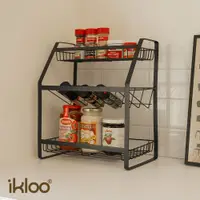 在飛比找松果購物優惠-【ikloo】多功能瓶罐置物架(調味料收納架/廚房收納架/桌