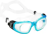 Cressi Adult Swim Goggles with Tempered Glass Lenses and No Distortion- Galileo: Made in Italy