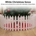 White Picket Fence for Christmas Tree Pure Set Xmas Home