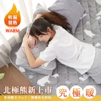 在飛比找PChome24h購物優惠-BELLE VIE 北極熊-防靜電吸濕發熱保暖墊 (雙人加大