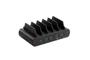 Shintaro Multi Port Charger/Dock With Bays Black [SH-MDUC5T]