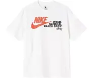 Nike x Stussy International Beach Crew Men’s Size Large T-Shirt White FREE SHIP