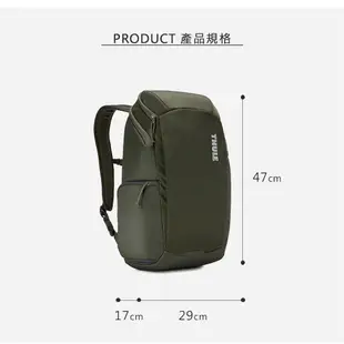 Thule EnRoute Camera 20L 相機後背包-軍綠/黑 (TECB-120) 廠商直送